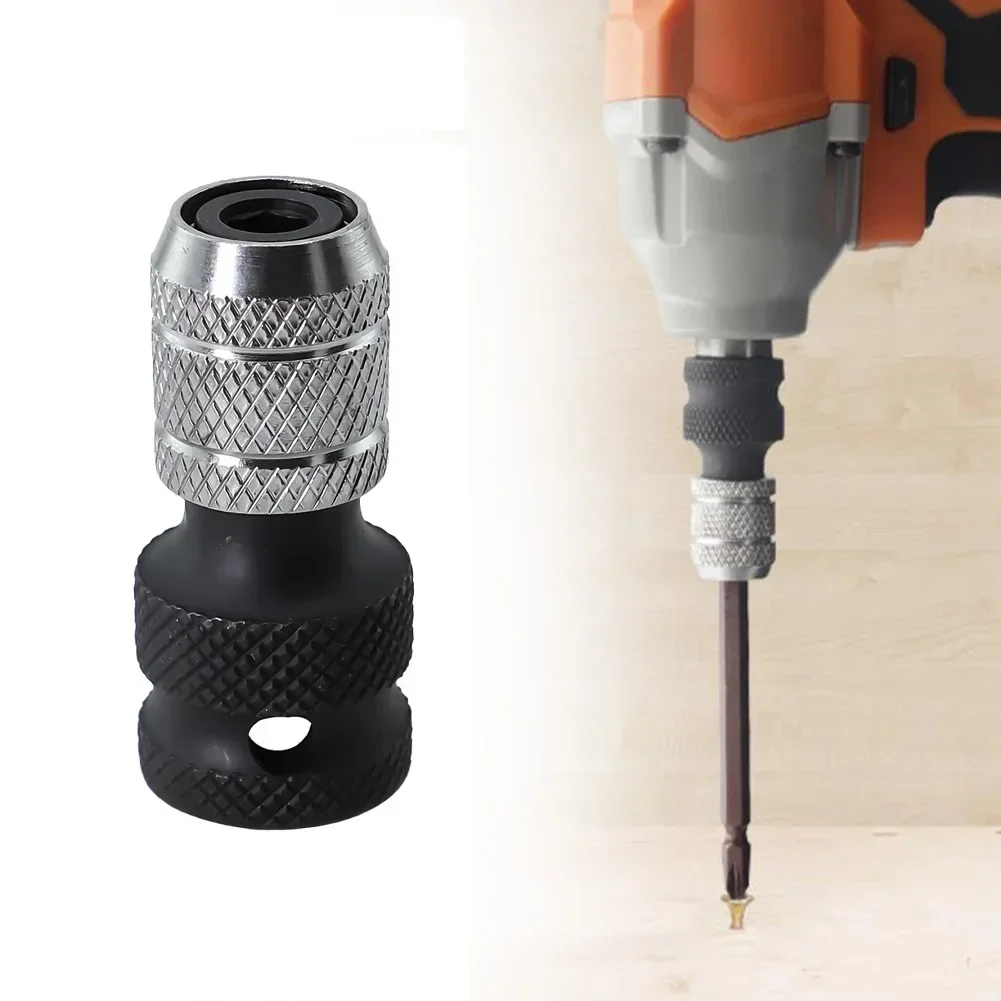 Socket Adapter 1/2 Inch Drive To 1/4 Inch Hex For Impact Wrench Drill Chuck Change Socket Adapter Power Tool Accessories