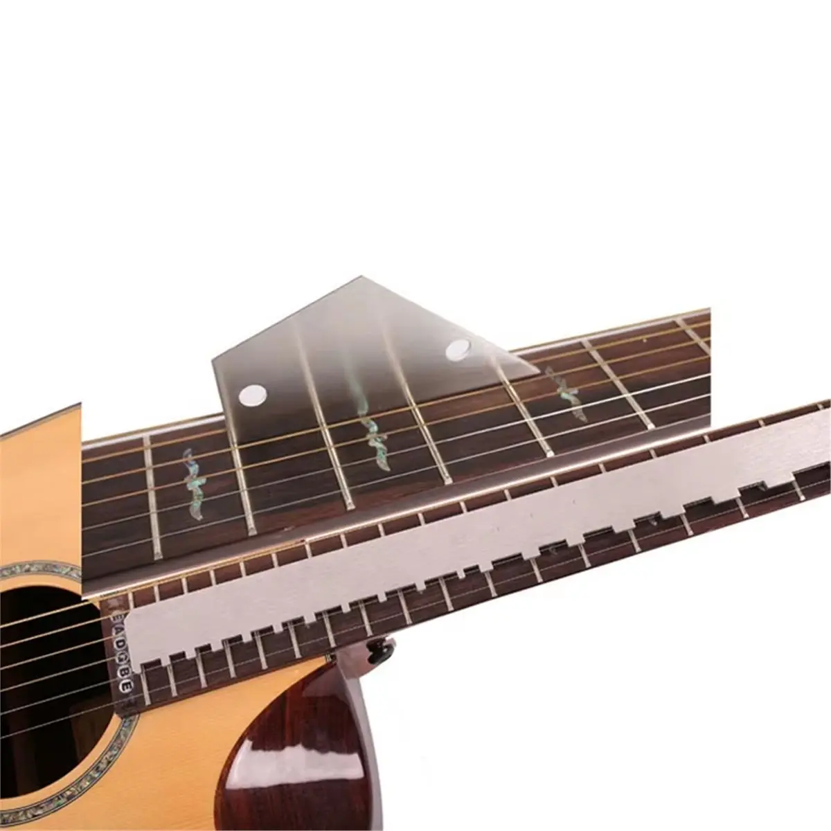 AD12 Guitar Neck Notched Straight String Action Gauge Gauge Double-Sided Groove Measuring Guitar Repair Tool