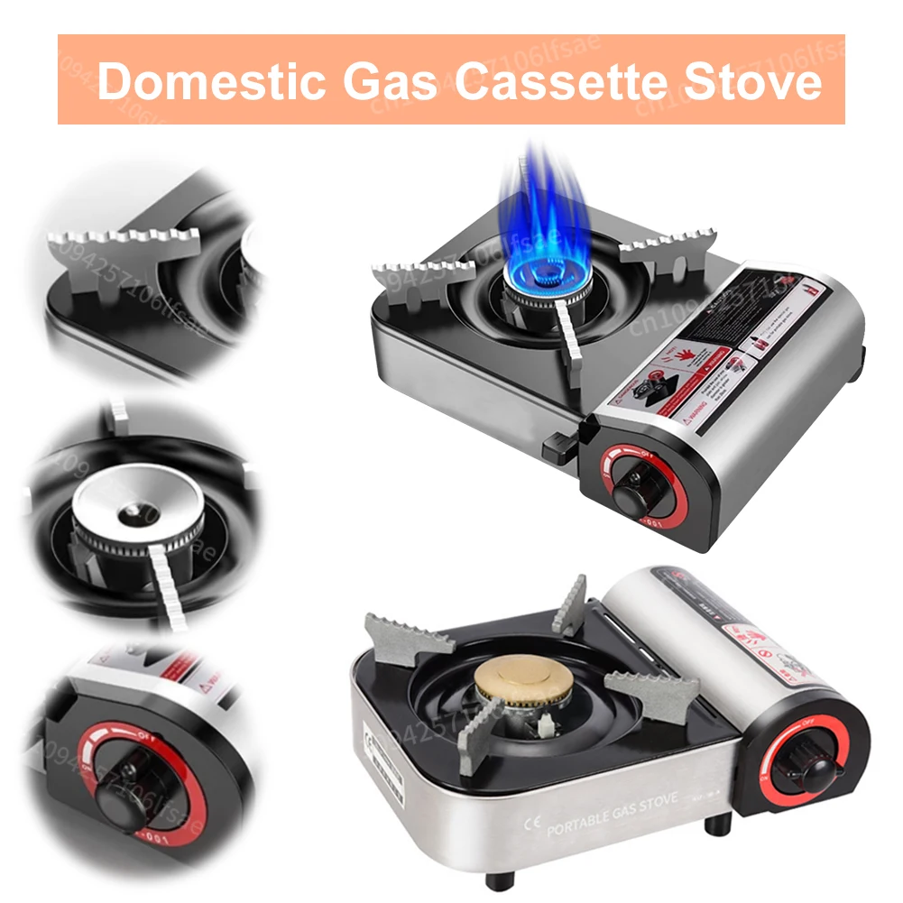 1/2PCS Stufa da campeggio al butano Griglia a gas portatile Stufe a gas con accensione automatica Stufa magnetica per esterni Accessori per fornelli da esterno
