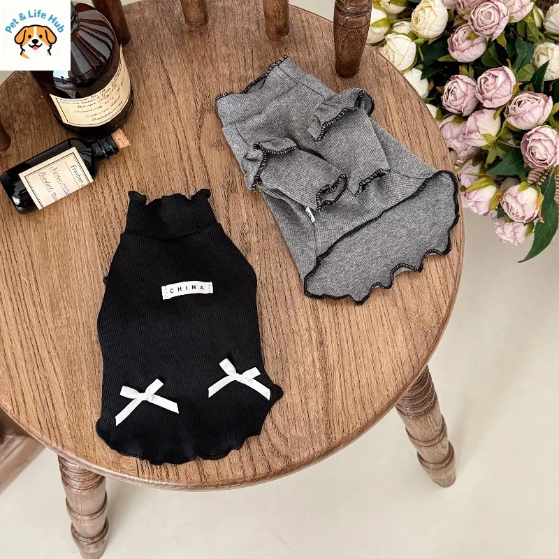 

Весенние и летние домашние рубашки в корейском стиле для собак, кошек, плюшевых мишек, мальтезе и маленьких собак. Товары для животных.