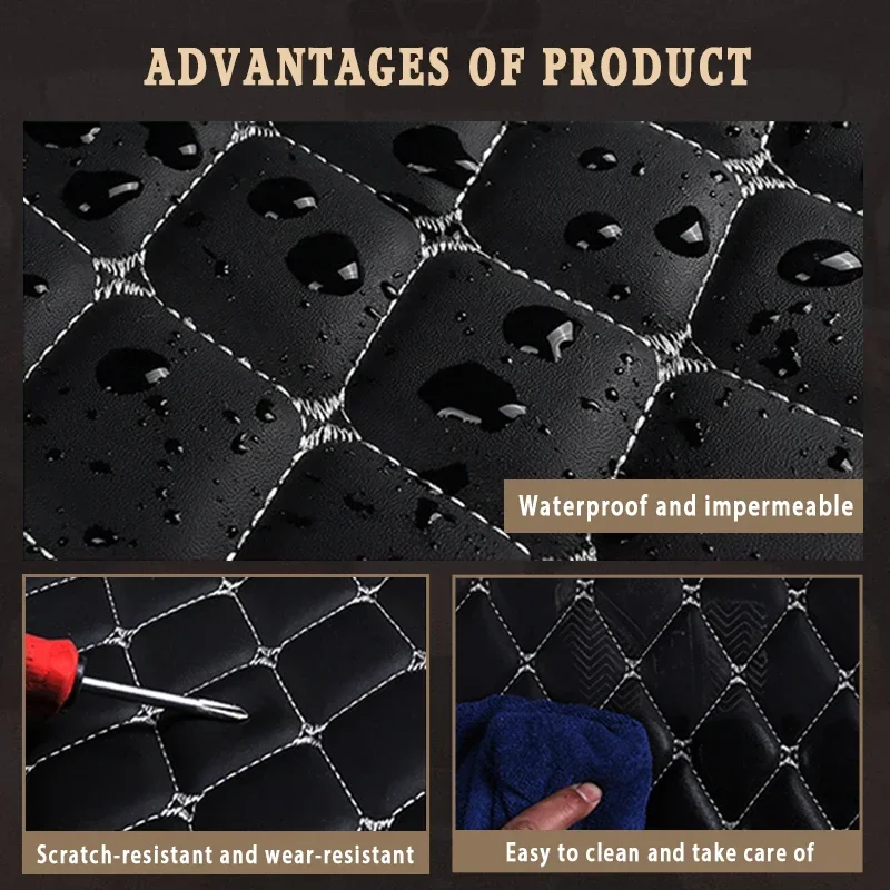 LHD Car Floor Mat For 5 Seats Honda CR-V CRV 2004-2026 Custom Leather Carpet Car Accessories Car Interior Decor Styling - view 4
