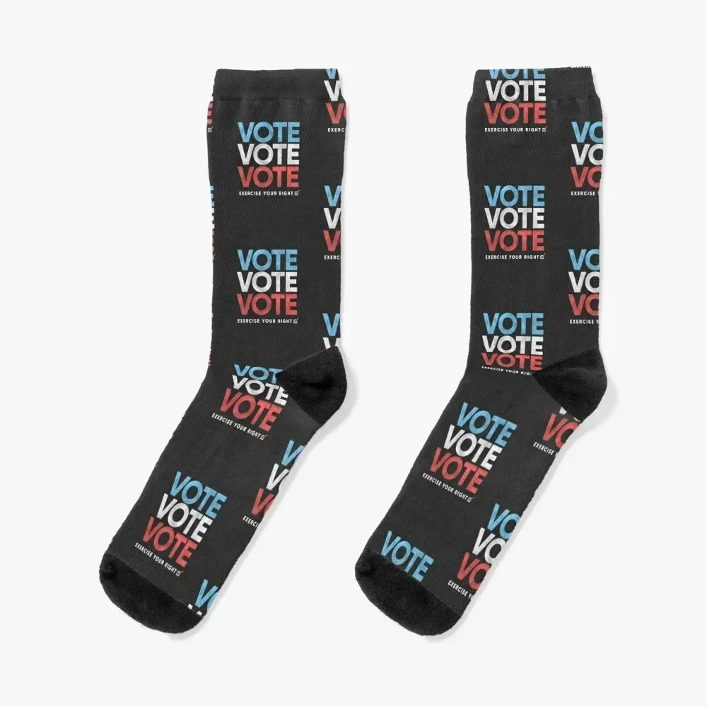 Retro Distressed Vote T-Shirt, Exercise Your Right Socks Heating sock new year Men's gifts Socks Girl Men's