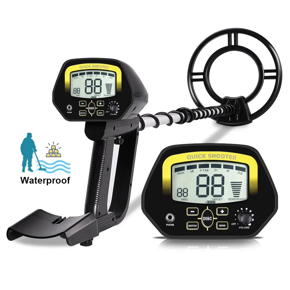 

LCD Display MD-4060 Metal Detector Gold Digger Treasure Hunter Adjustable Sensitivity Waterproof Search Coil Detect All Metal