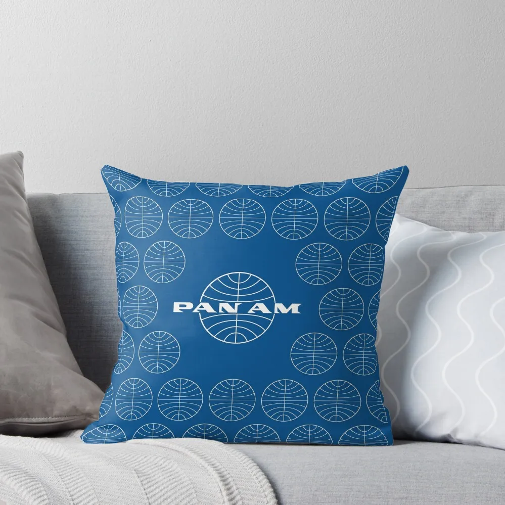 Pan Am Pan American Airways Classic Pattern Design Throw Pillow Pillow Cover Christmas Pillow