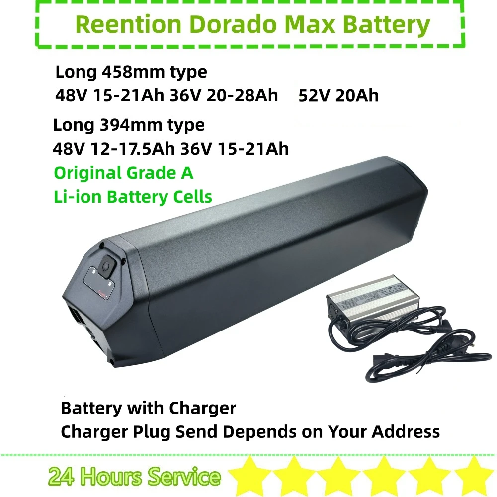 

Reention Dorado Max Ebike Battery 48v 13Ah 14Ah 17.5Ah 20Ah for M2S Scout Cargo Explorer Ultra Trailsport All Terrain HT FS