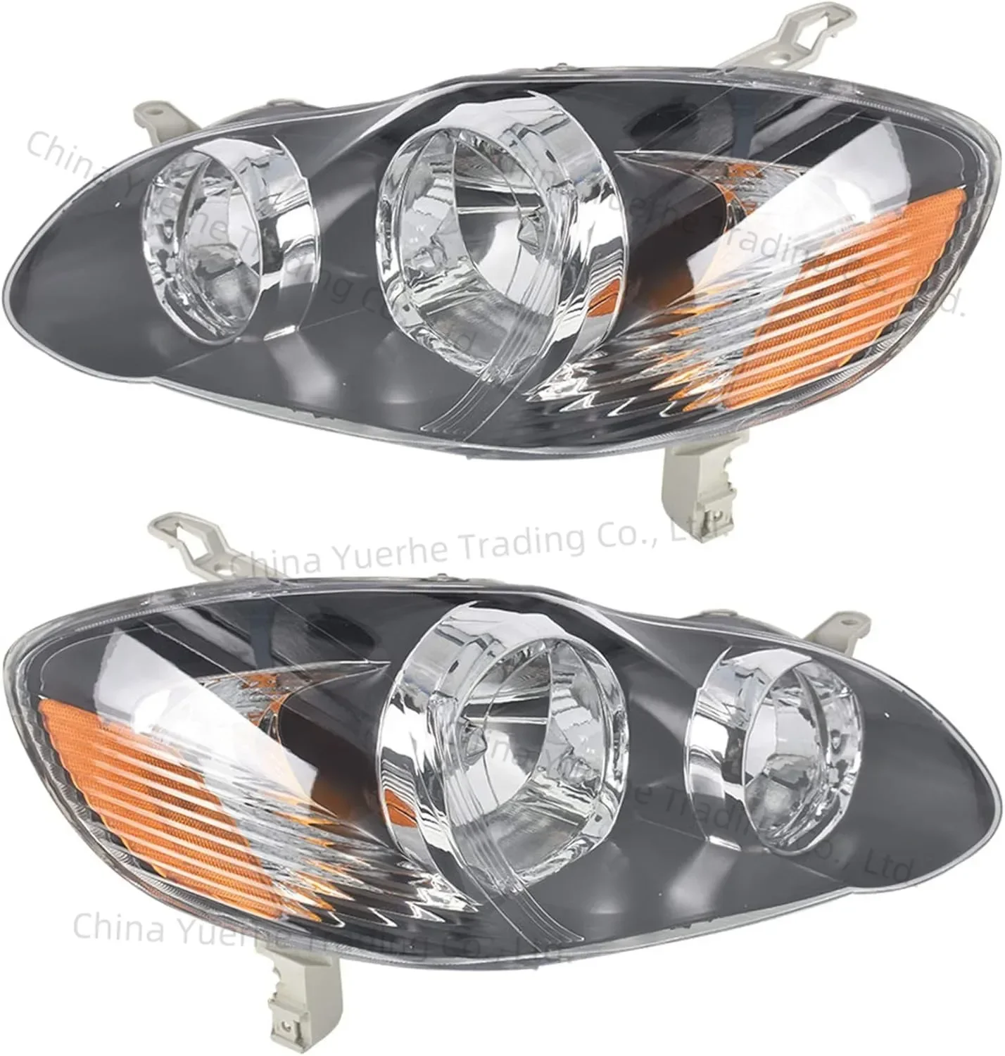 

Для Toyota Corolla 2003-2008 черный корпус переднего бампера, фара, указатель поворота 81150-02350 81110-02350