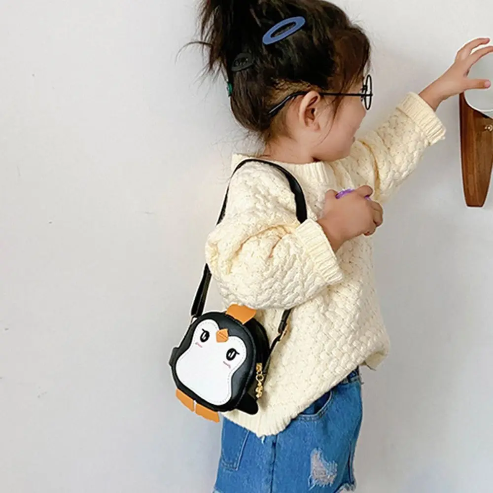 Petit sac à bandoulière en cuir PU pour enfants, pochette en forme de pénis animal, initié à l'écologie, mignon, enfants, filles