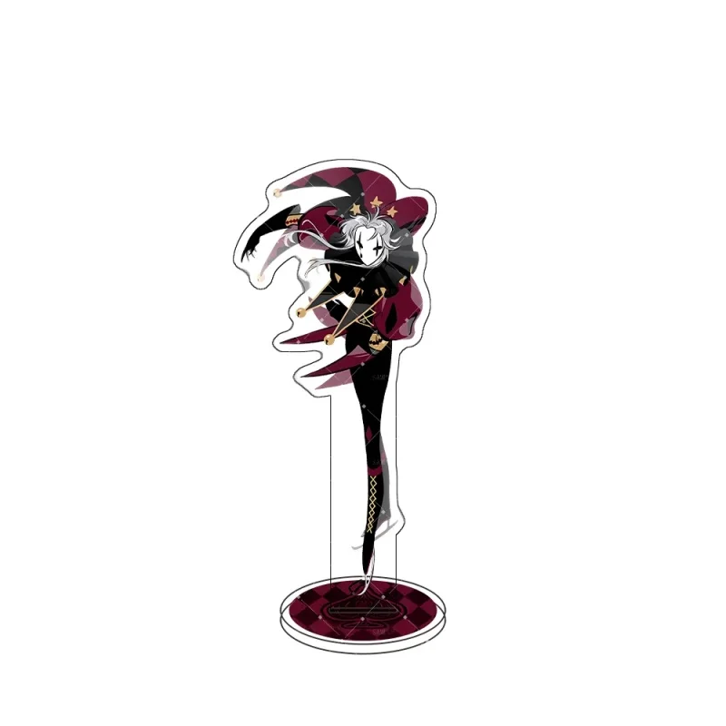 New The Freak Circus Pierrot Harlequin Acrylic Stand Model Keychain Double-Sided Figure Plate Desk Decor Birthday Gift 15cm