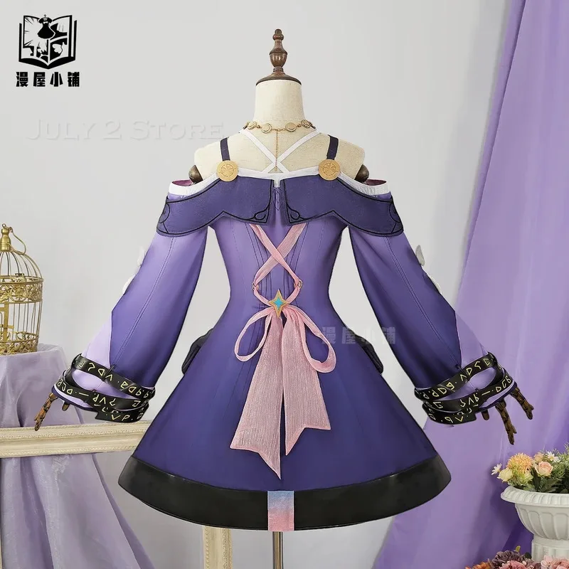 asdh8@Cyrene Kyrene Косплей Honkai: Star Rail Костюм Парик Игра Kyrene Одежда для девочек Ролевая игра Женщины Хэллоуин Аниме Косплей Часть