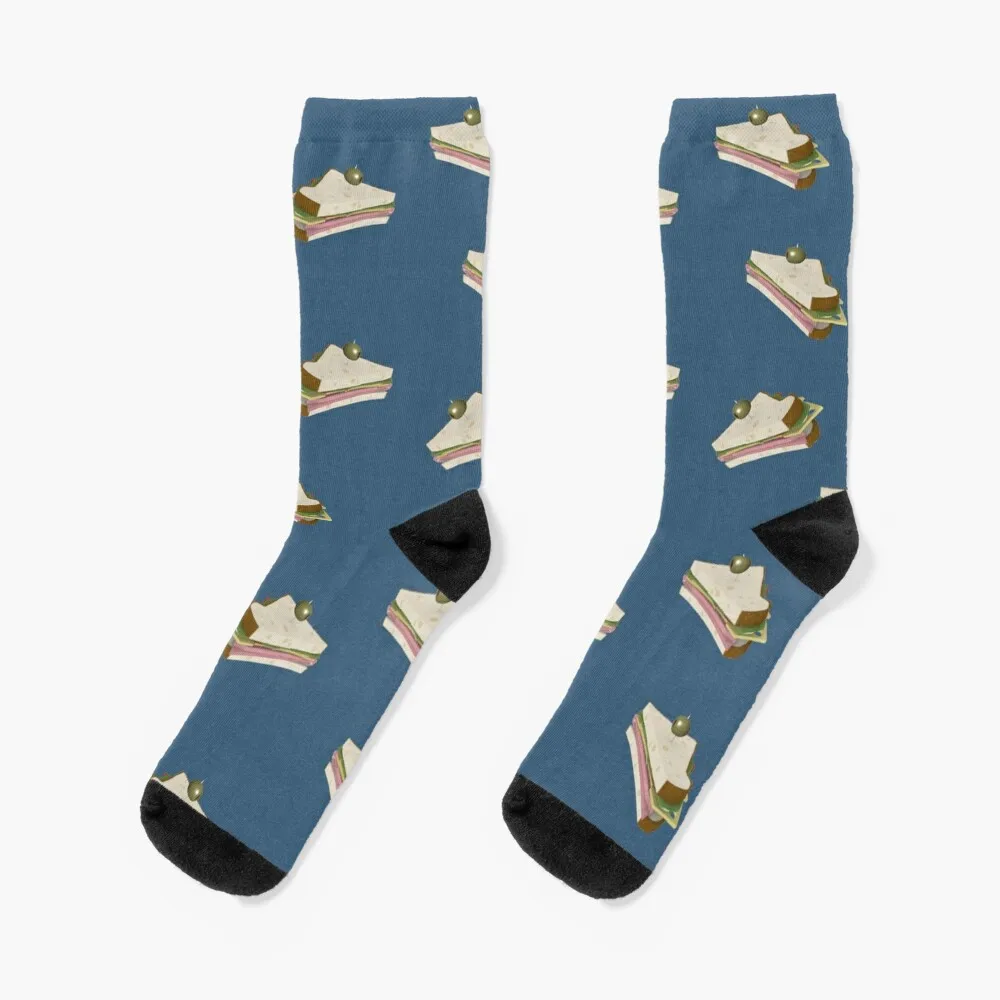 Sandvich Rain Socks floral Novelties colored crazy Socks For Man Women's