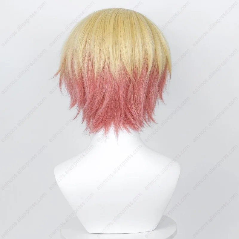 Anime Tenma Tsukasa Cosplay Perruque, Perruques Courtes, Degré de Chaleur, Cheveux Synthétiques, Halloween, 30cm