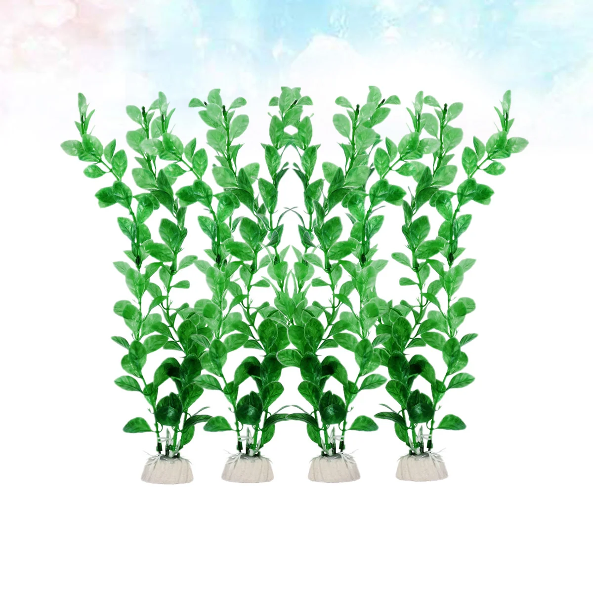 

4pcs Artificial Plants For Aquarium Decor Realistic Fake Water Plant, No Fade, Low Maintenance, Safe For Fish Tank, Pet Supplies