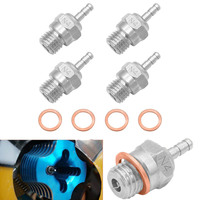 4pcs Hot Glow Plug N4 Spark Nitro Engine Parts Replace OS for Traxxas Kyosho HSP HPI Redcat 1/8 1/10 RC Car Truck