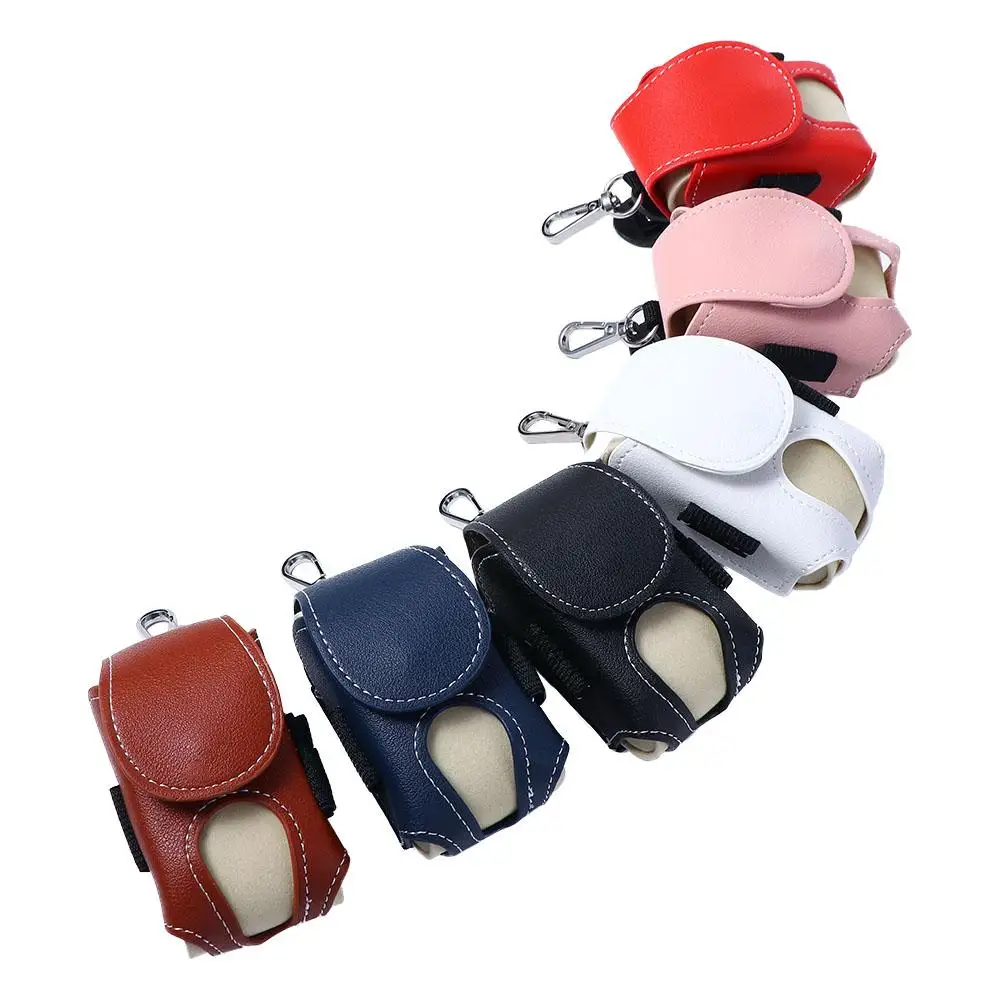 Sporting Goods Leather Storage Bag Golf Ball Container Golf Ball Storage Pouch Golf Ball Pouch Golf Waist Holder Bag