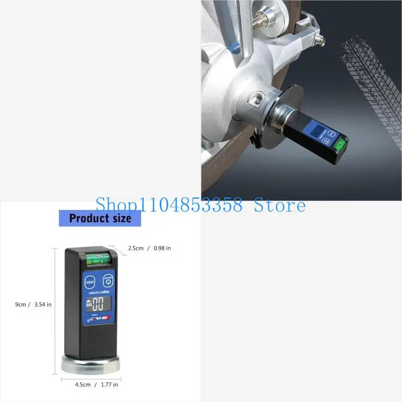 

Precisions LCD Display Wheel Alignment Tool with Horizontal Bubble Universal Digital Cambers Alignment Tool for Car SUV