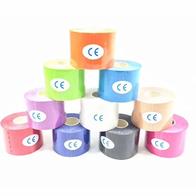 7.5cm*5m Cotton Elastic Kinesiology Tape Sport Physiotherapy Recovery Bandage for Running Knee Muscle Protector