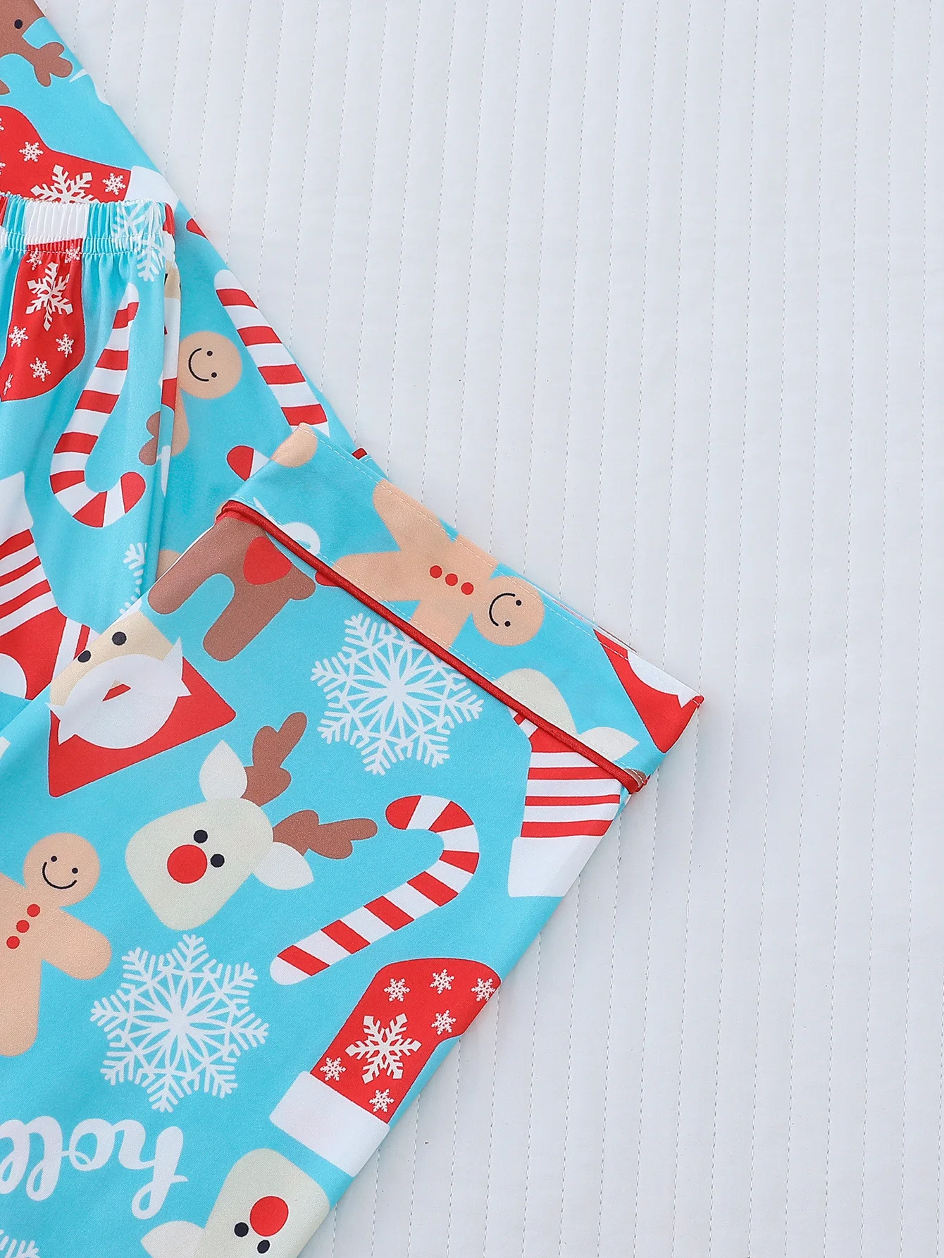 Santa Claus Print Women Pajamas Autumn Long Sleeves Tops Pants Casual Christmas Party Home Clothes Ladies Nightgown Sleepwear