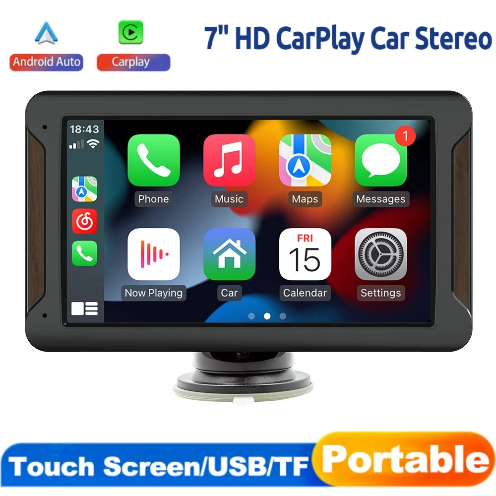 

Universal Portable Car Radio 7inch Multimedia Video Player Wireless CarPlay Android Auto Touch Screen For BMW VW Nissan Benz KIA