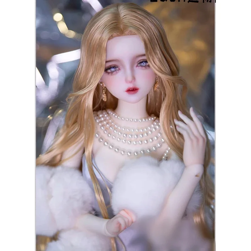 

BJD doll wig is suitable for 1/3 1/4 size front net hook modeling wave wig doll accessories.