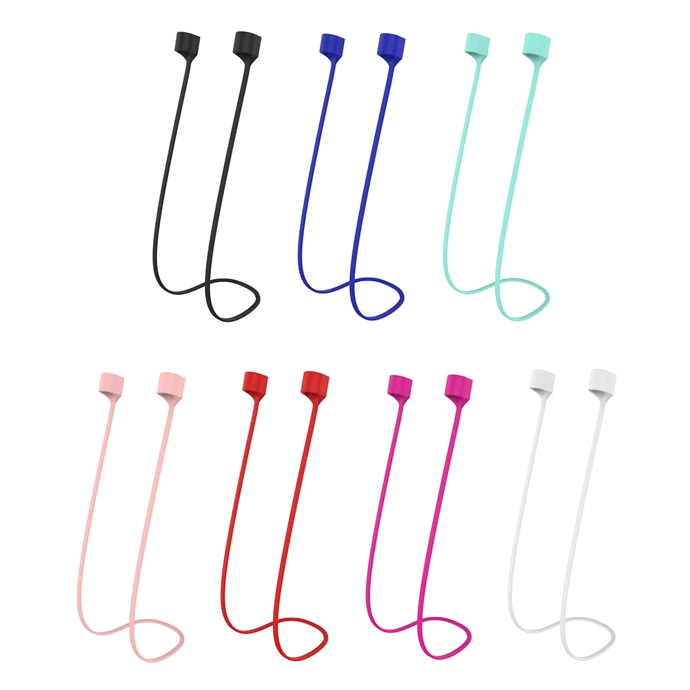 Silicone Magnetic String Rope For Apple AirPods Pro 2 3 Soft Anti-lost Cords Neck Strap For Air Ear Pods 1 2 Universal Earphone