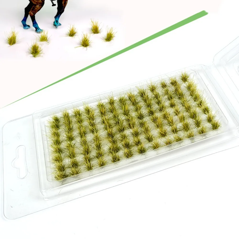 

Static Scenery Grass Tuft Model Miniature Shrubs Simulation Miniature Grass Cluster Terrain Model Kit Bushes Model