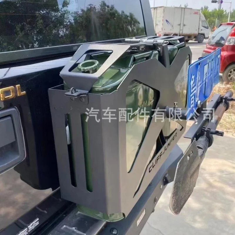 

Подходит для багажника для масляного барабана JEEP Wrangler, ящик для инструментов JKJL, кронштейн для номерного знака запасного колеса