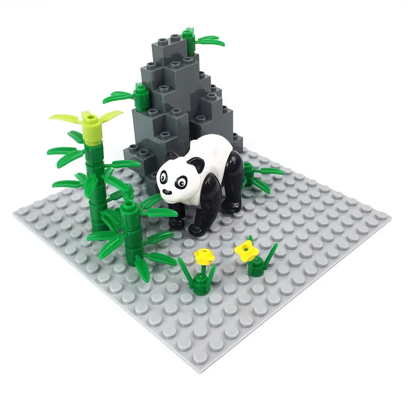 MOC Animal Farm Scene Building Blocks Cattle Pen Pig Shed Chicken Farm Panda Horse Assembly Educational Small Bricks Toys Gifts - Image 4