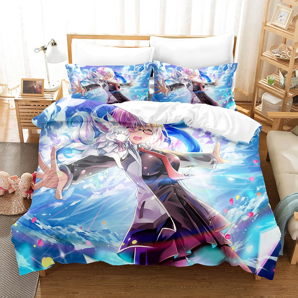 Nekopara Bedding Set 3D Print Sexy Girl Duvet Cover Cartoon Anime Bed Cover Set Single Queen King Pillowcase Hot Selling Custom