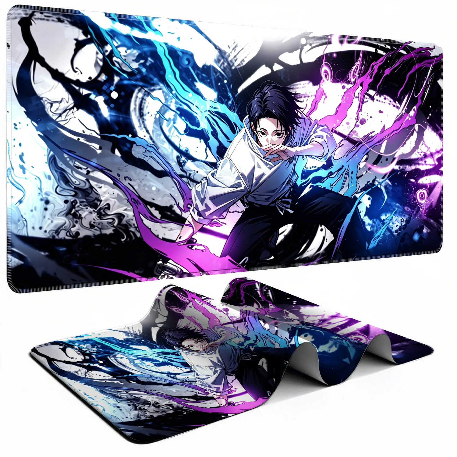 HD Anime Purple Mouse Pads Yuta Okkotsu Gaming Keyboard Rug Laptop Mousepad PC J-Jujutsu Kaisen Gamer Cabinet Extended Desk Mat view 2