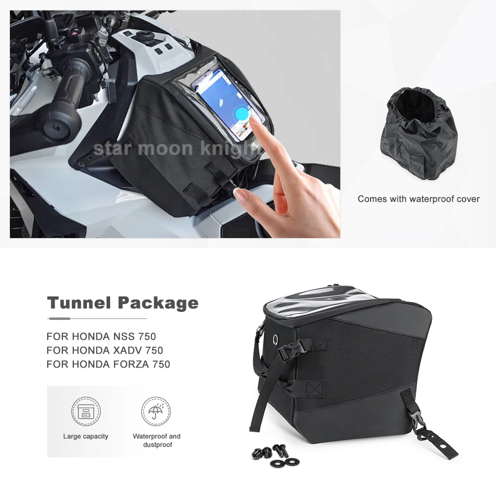 Scooter Tunnel Seat Bag Motorcycle Pedal Tank Saddle Bags For Honda NSS FORZA XADV 750 X ADV 750 FORZA750 NSS750