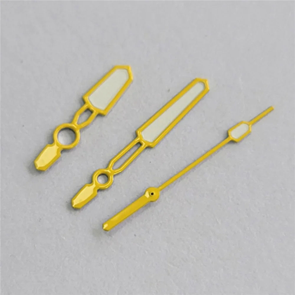 Новые стрелки ярких цветов для NH35 NH36 4R 7S, механизм, 3 контакта, зеленые светящиеся указатели для часов, аксессуары