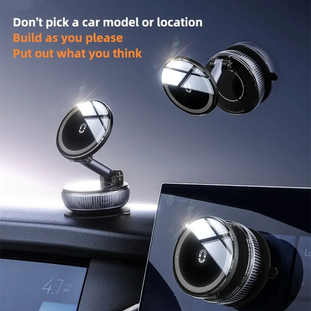 New Vacuum Magnetic Phone Holder Suction Cup Adjustable Car Navigation Bracket Rotation Foldable Adsorption Bracket