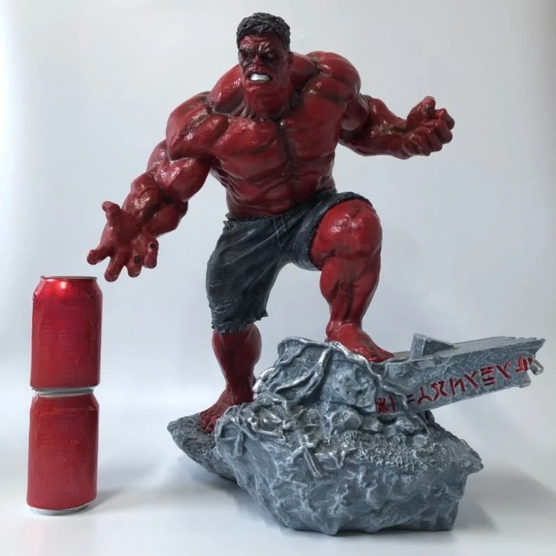 50cm Marvel Comics Collection Figure Hulk High-end Resin Anime Action Collection Desktop Ornament Decoration Children Toys Gifts