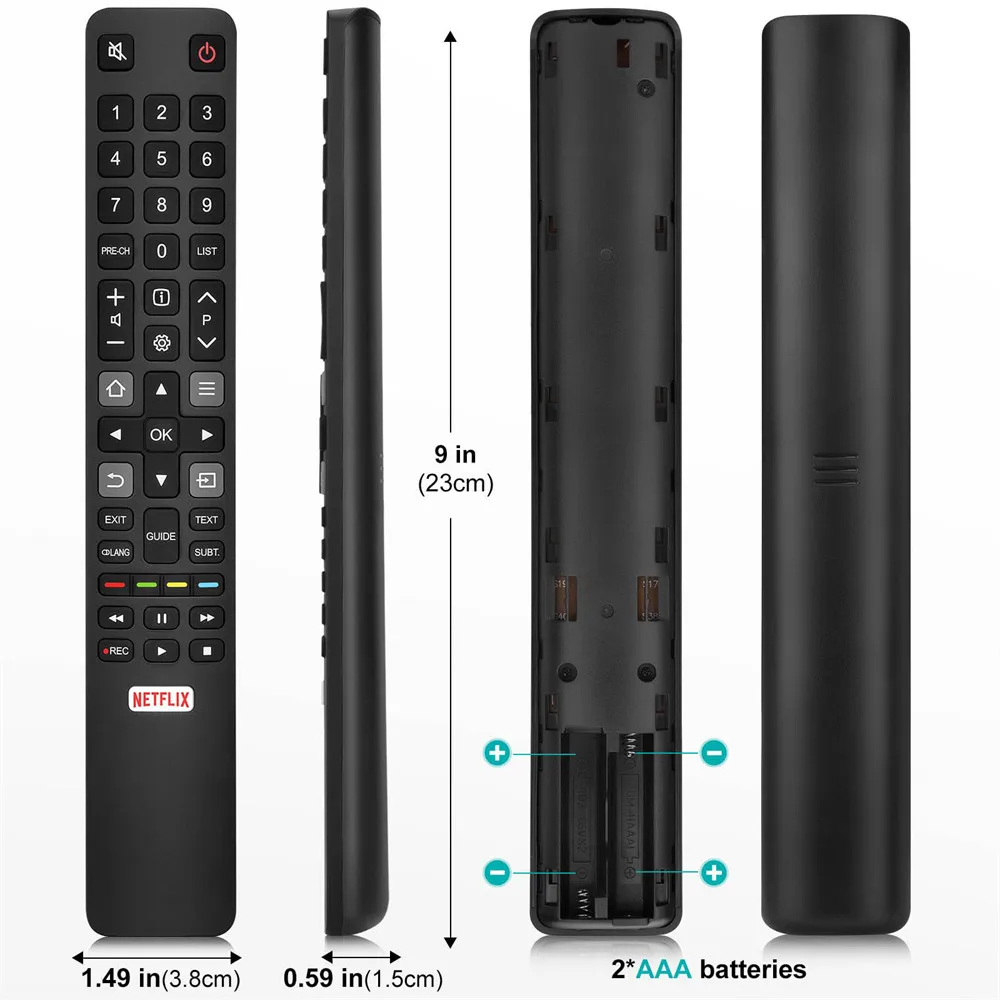 جهاز تحكم عن بعد بديل RC802N لتلفزيون TCL 4K HDTV P20 Series C2 Series 49C2US 55C2US 65C2US 75C2US YAI2 تلفزيونات ذكية