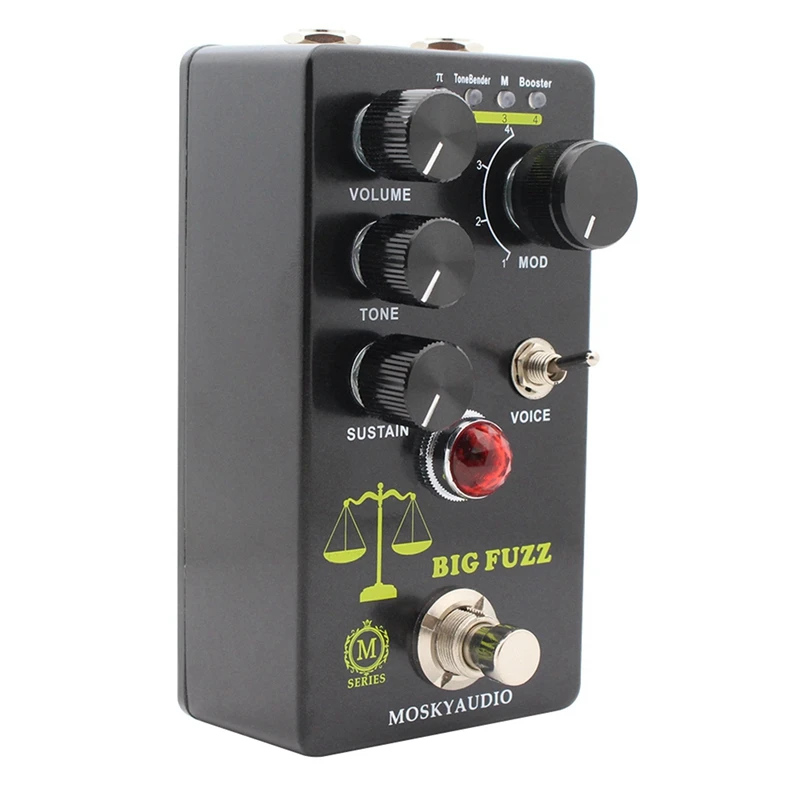 MOSKYAUDIO BIG FUZZ Guitar FUZZ Effects Pedal True Bypass Function Guitar Effects Processor Accessories