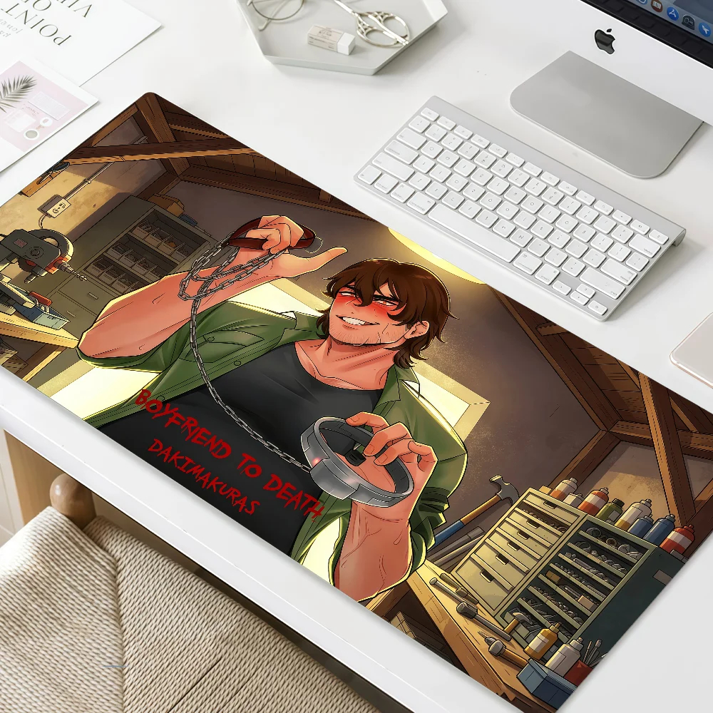 Death B-Boyfriend Horror Mouse Pad MousePad Non-slip Lockedge Office Student Gaming Thickened Visual Large Writing Pad Cushion