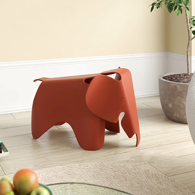 

Nordic Elephant Chair Creative Living Room Decoration Children's Furniture Seat Plastic Cartoon Stool Home Decor Accessories