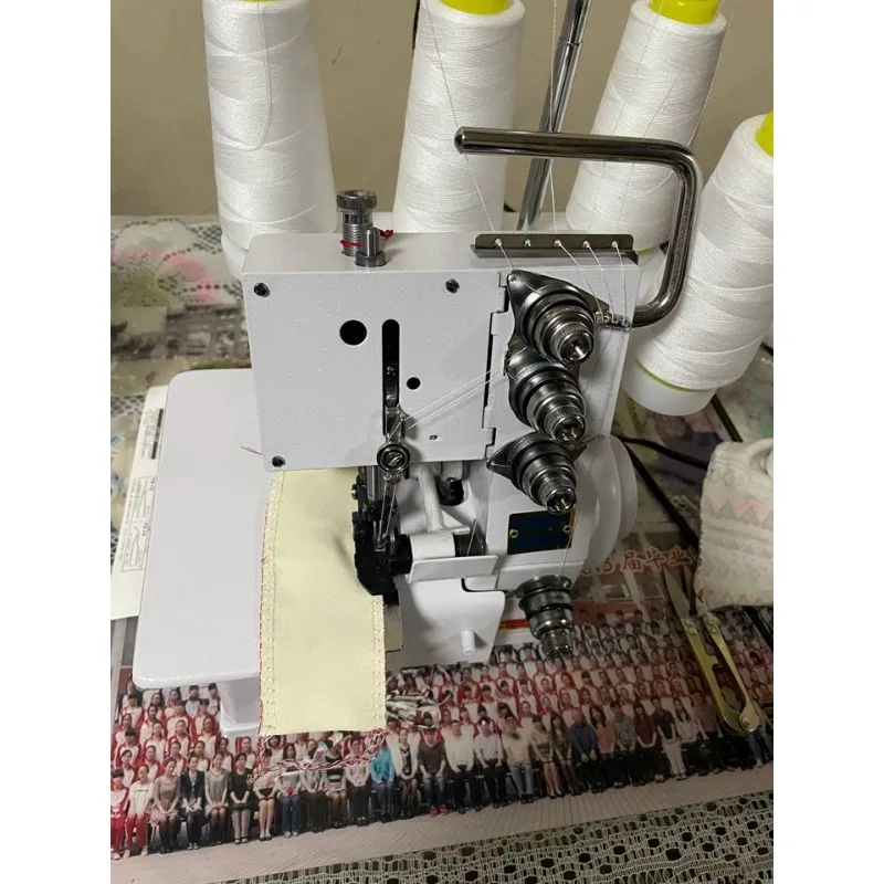 

300W Household Four Thread Desktop Overlock Sewing Machine With Edge Code Edge Sewing Overlock Sewing Machine With LED Light
