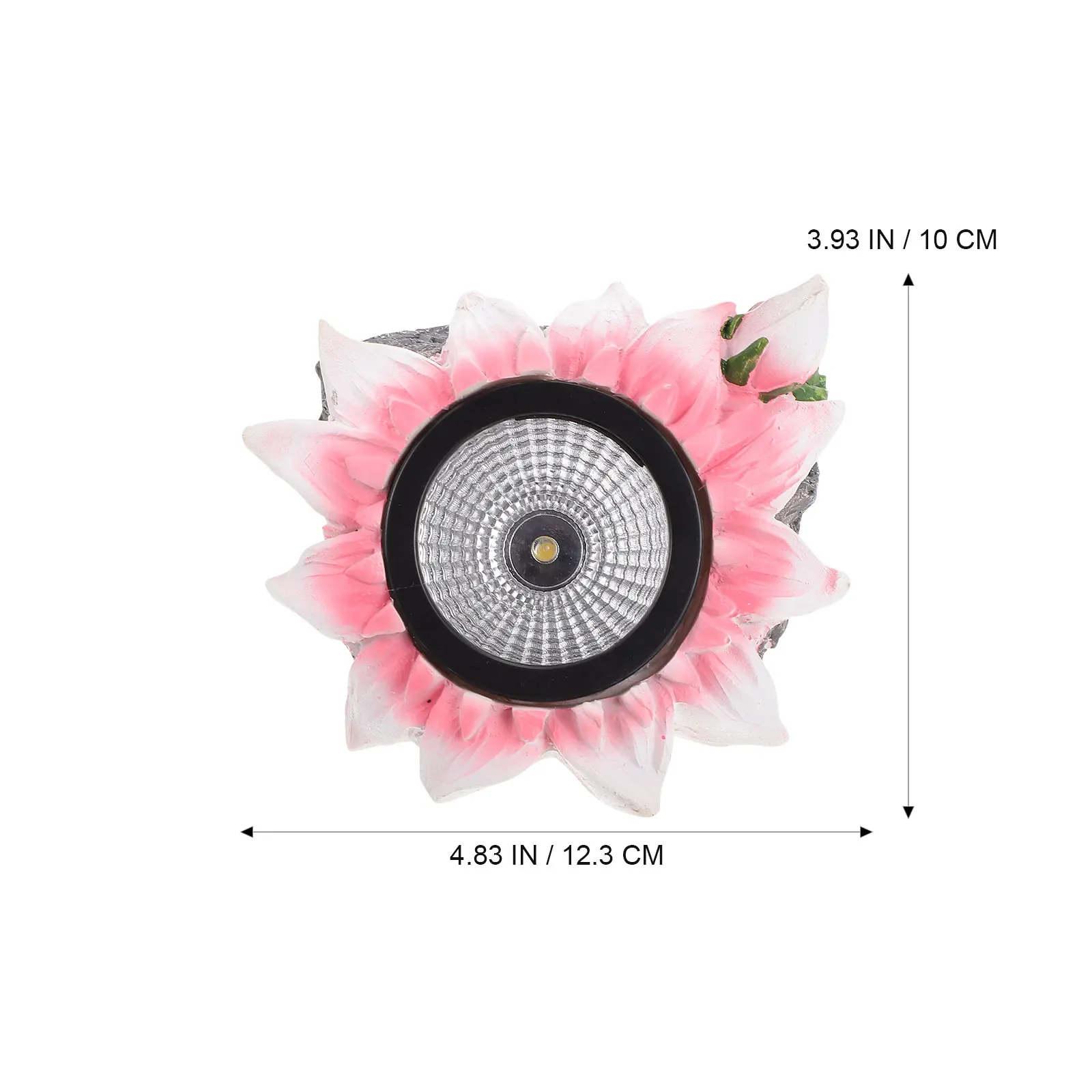 

1pc Solar Flower Lamp Outdoor Resin Garden Light Waterproof Decorative Landscape Lighting Lawn Solar Light