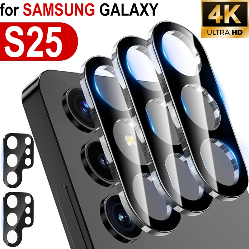 Camera Lens Protector for Samsung Galaxy S25 Plus Ultra 9H Tempered Glass HD Lens Protector Anti-Scratch Len Cover for S25Ultra