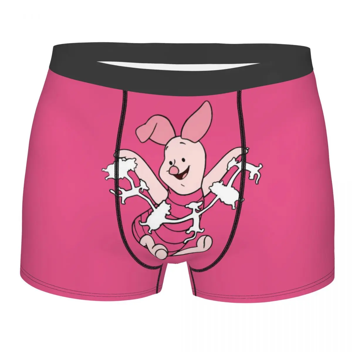 

Custom Piglet Wallpaper Cute Cartoon Boxer Shorts For Men 3D Printed Underwear Panties Briefs Breathable Underpants
