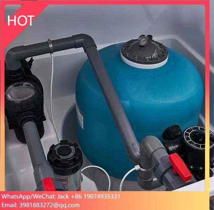 Underground Water Filter System Multifunctional Inground Sand Filter with Pump for Swimming Pool