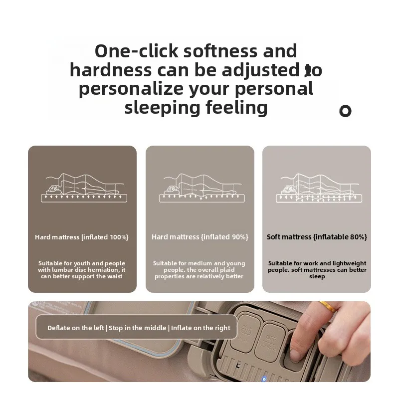 ที่นอนเป่าลมยี่ห้อ SHANYUE รุ่น Elastic Silk Cloud แบบแปรงขนนุ่ม สำหรับตั้งแคมป์กลางแจ้ง ใช้ในบ้าน หรือบนพื้น แบบพกพา