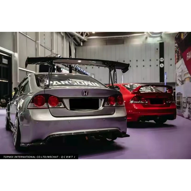 

FOR Honda Civic 2006 2007 2008 2009 2010 2011 2012 Universal Car Styling Carbon Fiber Trunk Spoiler Wing FD2 Style