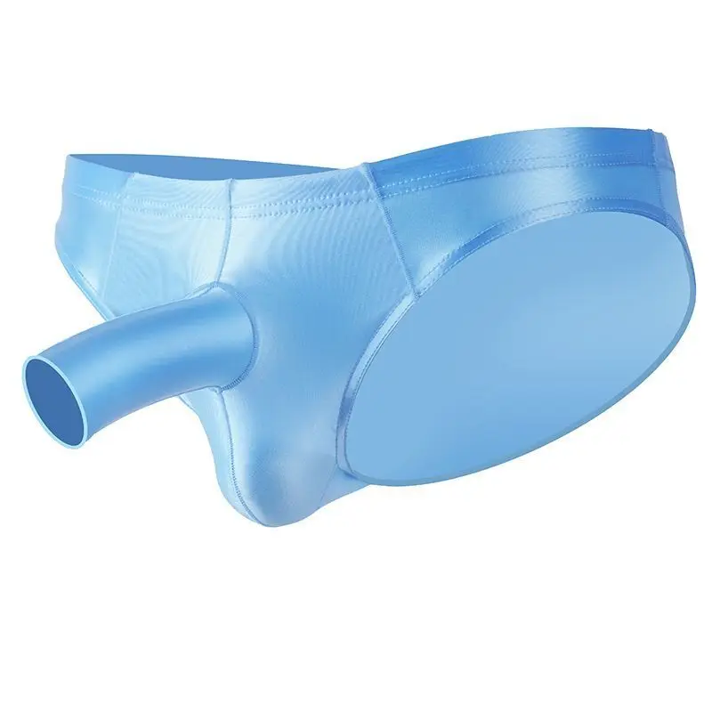 

Summer Men's Sheer See Through Briefs Underwears Male Plus Size Casual Sleeping Bottoms