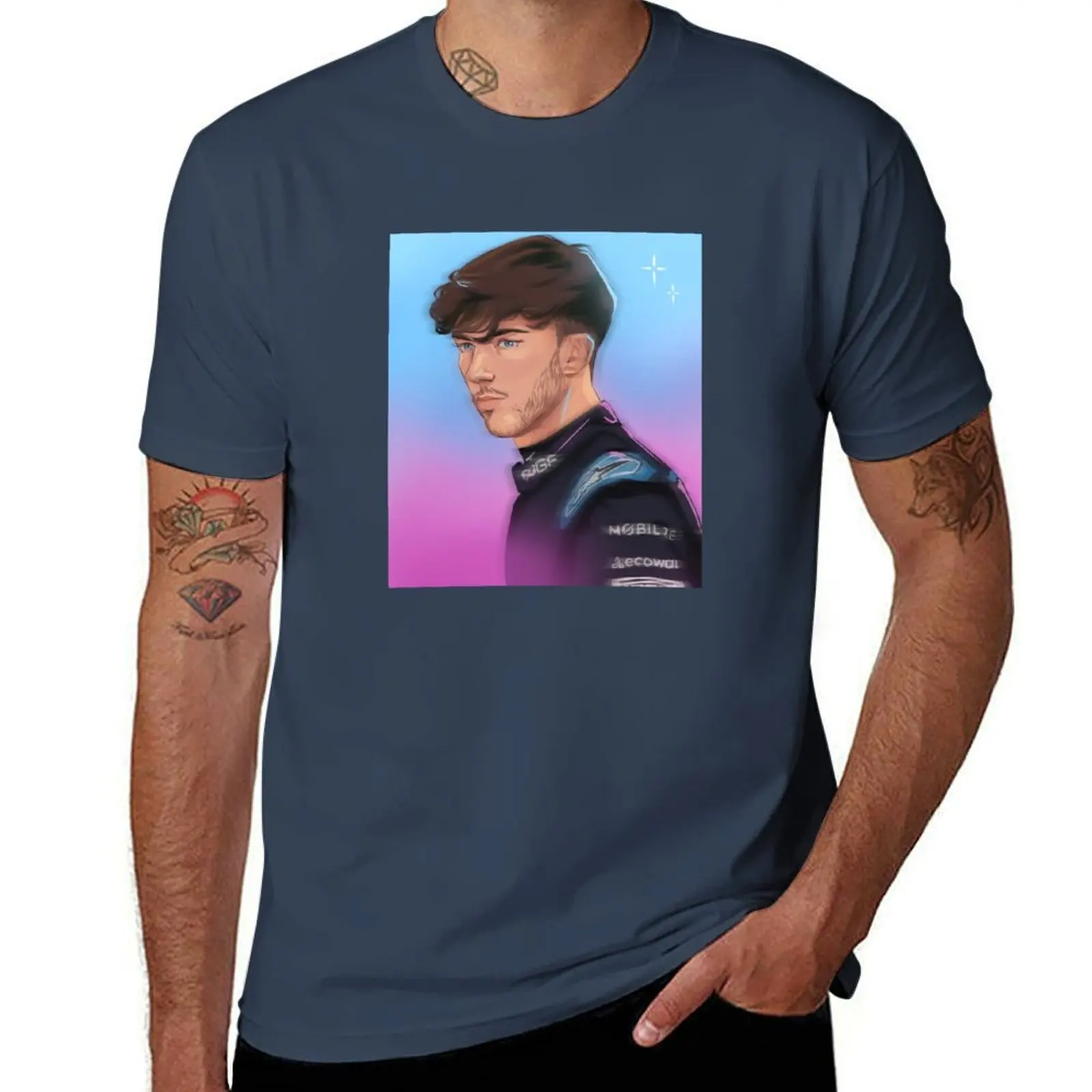 

Pierre Gasly 2023 T-Shirt man t shirts cotton t shirt man casual anime tshirt T-Shirt
