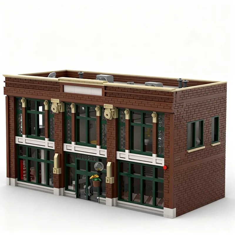 8615pcs MOC Trackside Butcher Shop Train Model Building Blocks Construction Christmas Gifts Toys Education Assemble Display