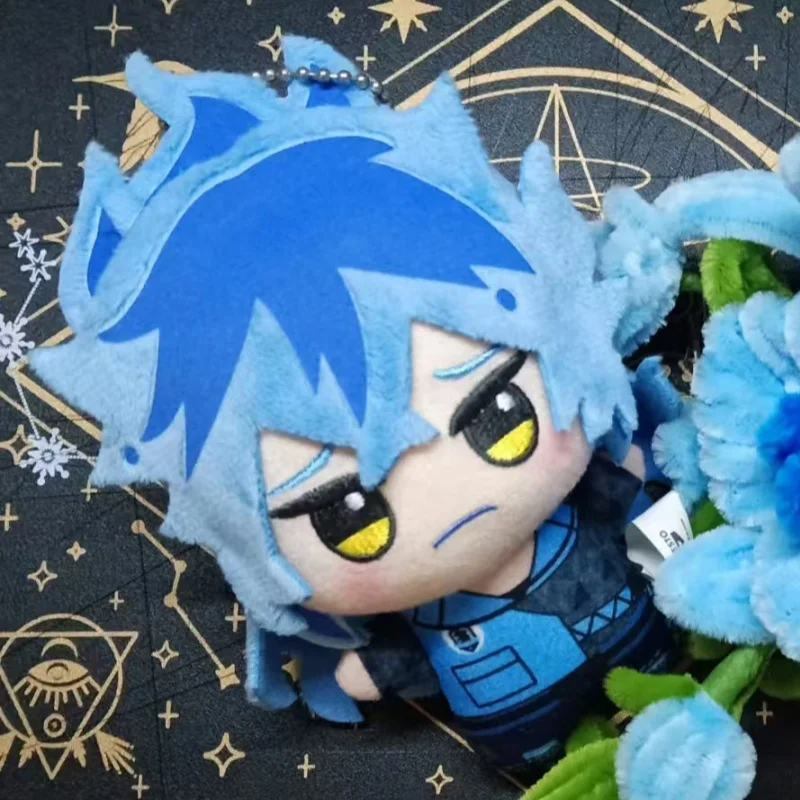 Twisted Wonderland Pendant Idia Shroud Plush Doll 10cm Cartoon Printed Idia Shroud Stuffed Plushie Toy Ornament Collectible Gift