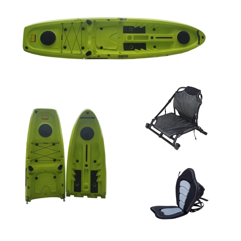 ！@2025 New Arrival 3.3 Meter Two Sections  Detachable Sit on Top Kayak  Modular Kayak for Sea Sports and River Tours