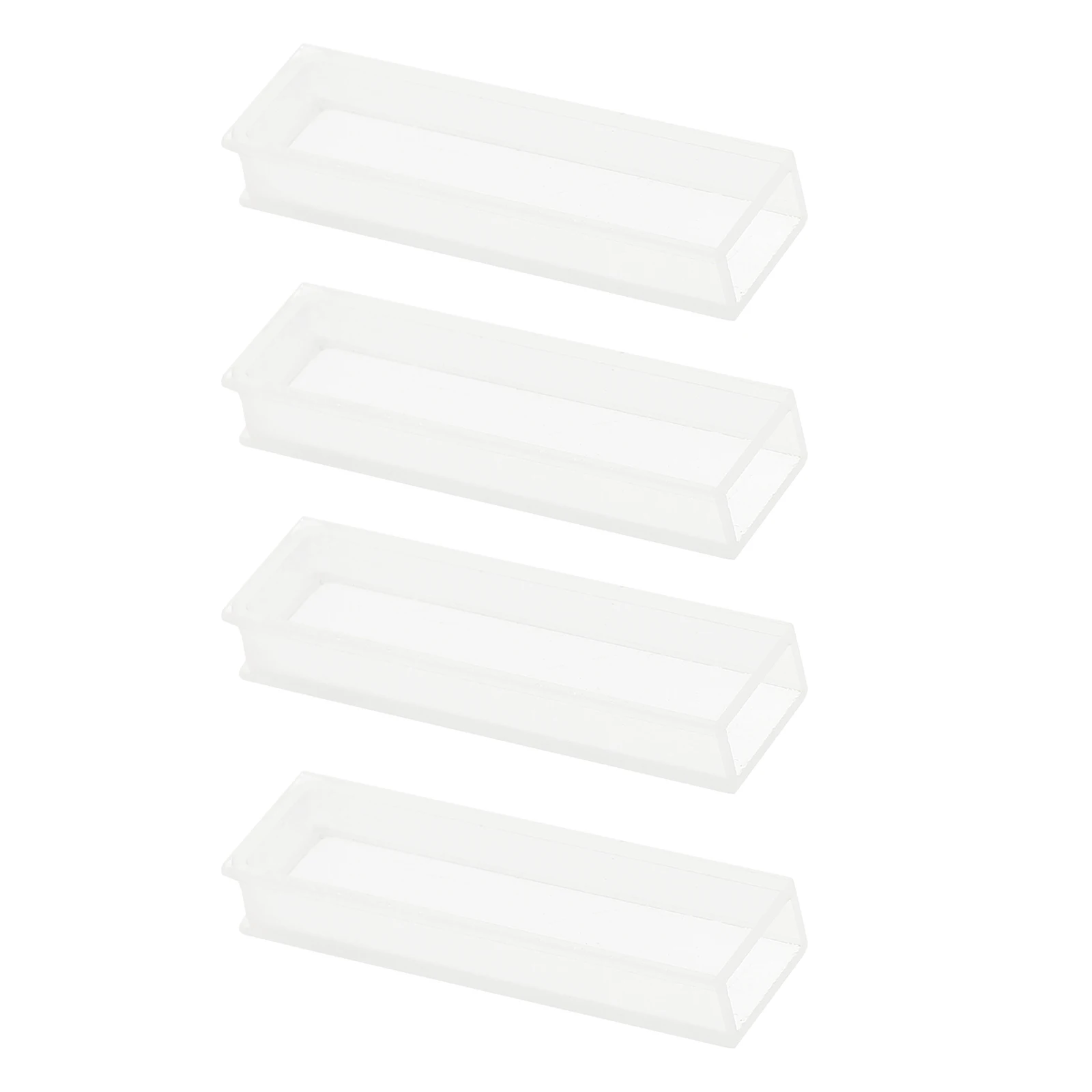 

4Pcs Precision Glass Cuvettes Set Optical 5mm Laboratory Use for Spectral Analysis Sample and Specimen Testing